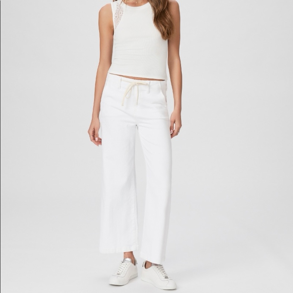 PAIGE Carly Pant in “Crisp White” NWT SZ 30